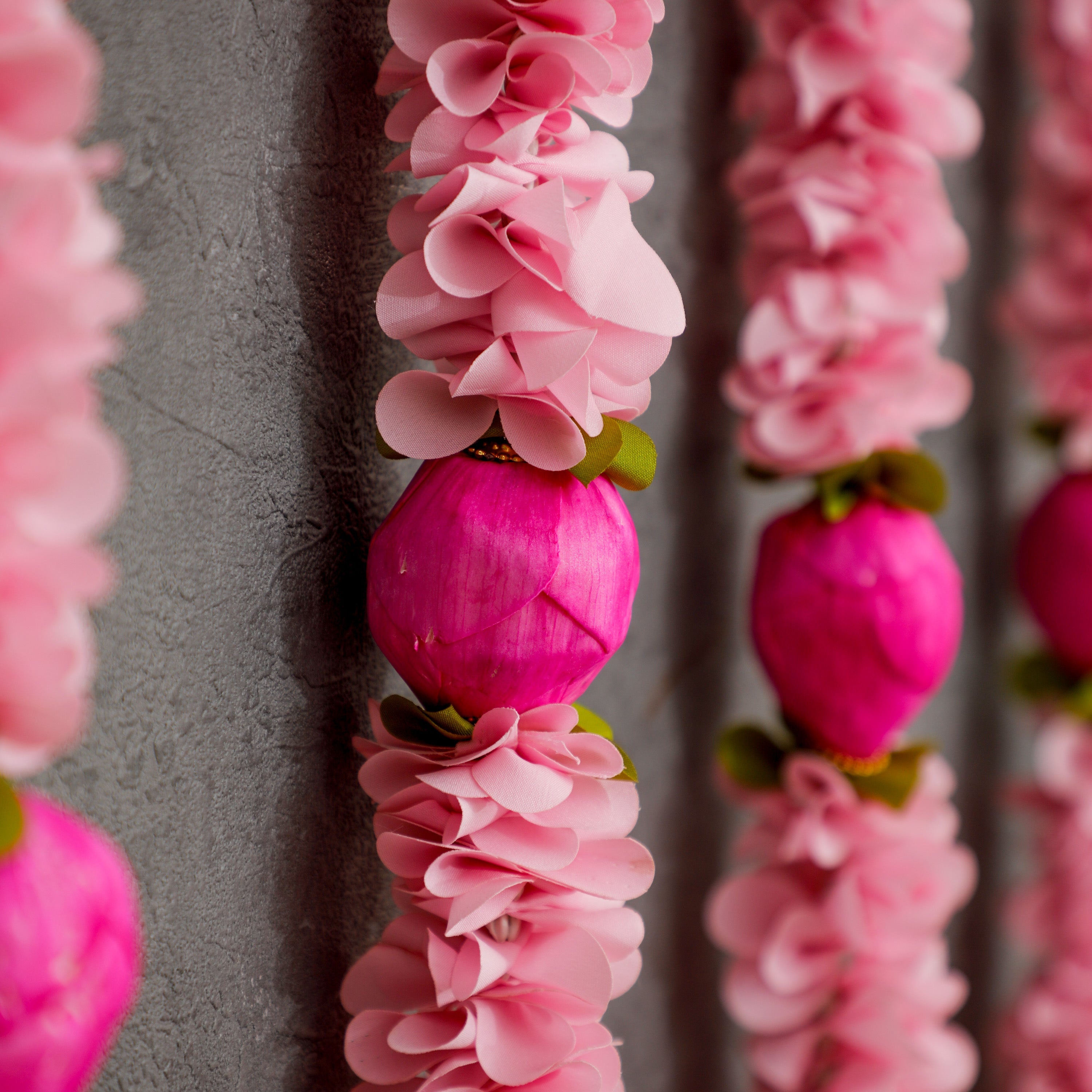 Fabric & Shola Pink Garland